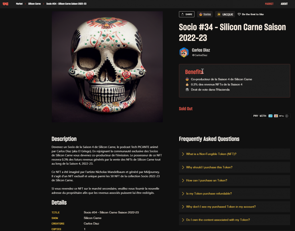 NFT &amp; Silicon Carne : faire de ses fans les coproducteurs de son podcast