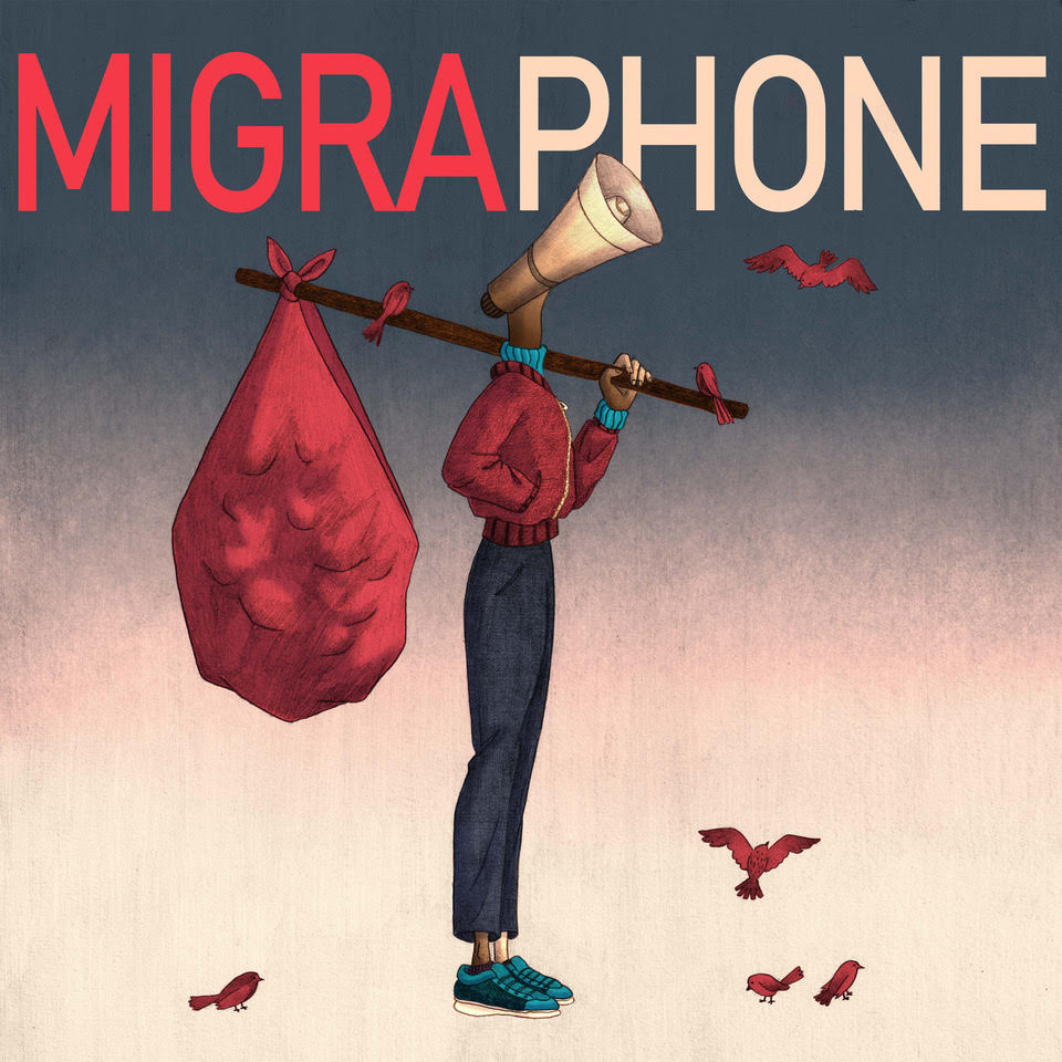 Migraphone, un podcast imaginé et réalisé par Ekat et Anna. Illustration © Migraphone