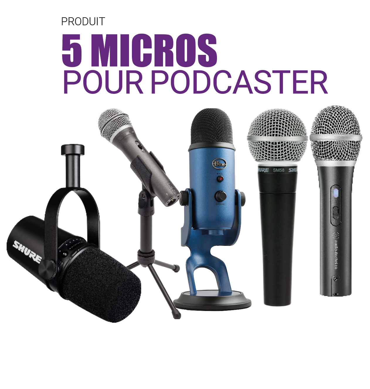 5 micros pour podcaster