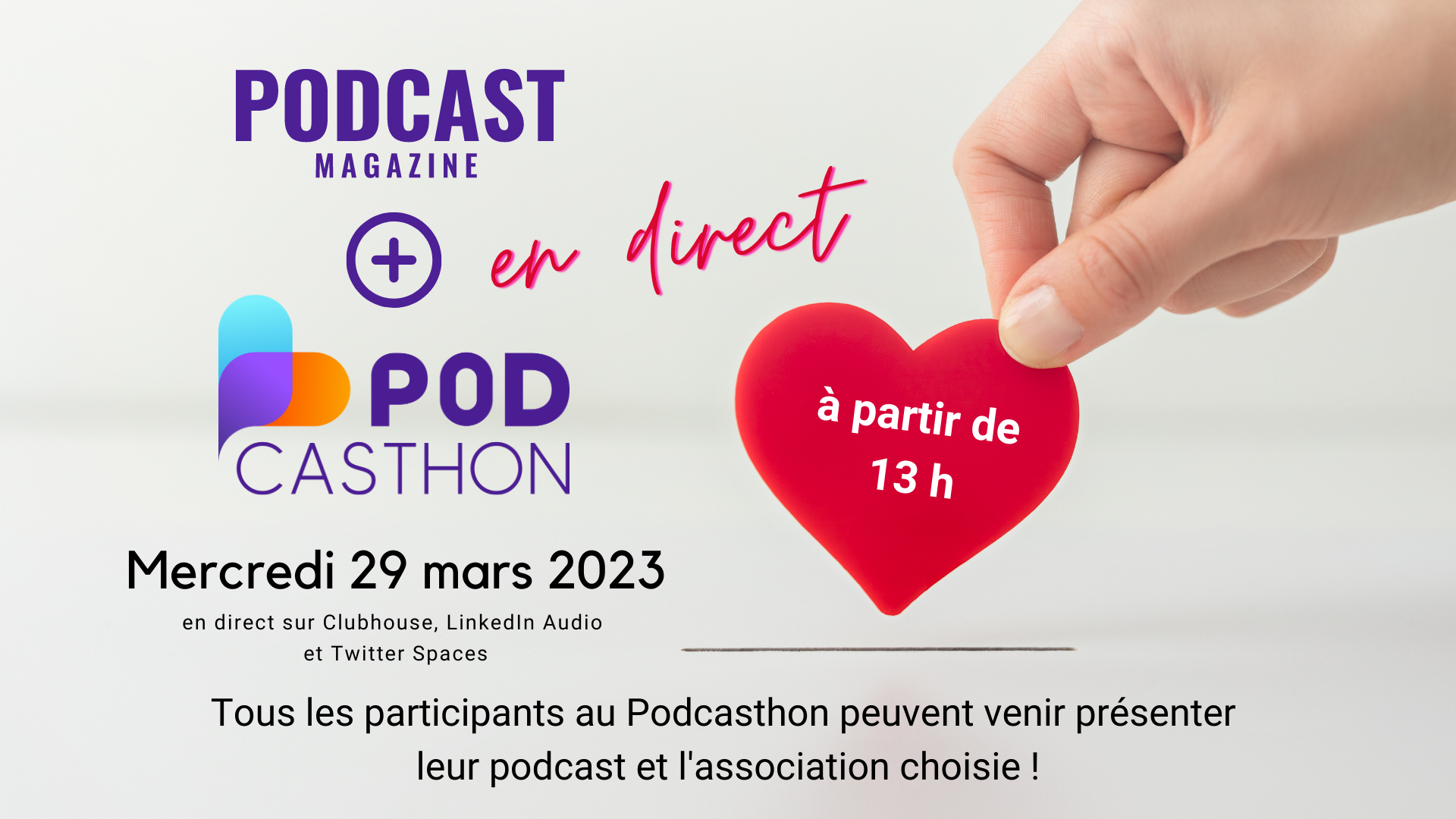 Podcasthon appel live