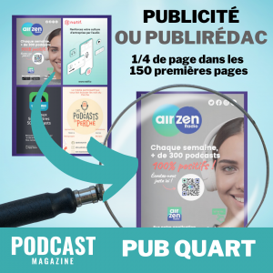 PUB QUART - 1/4 de page VERTICALE